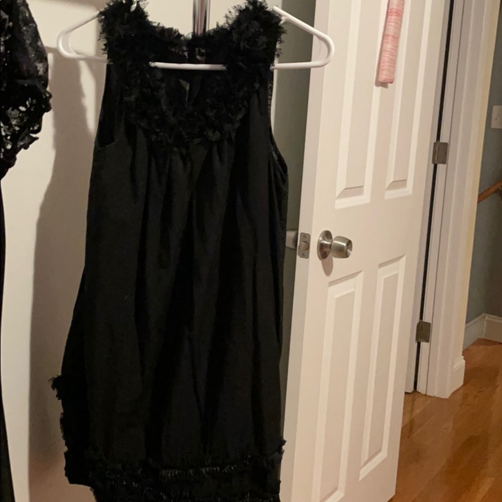 Sleeveless black dress